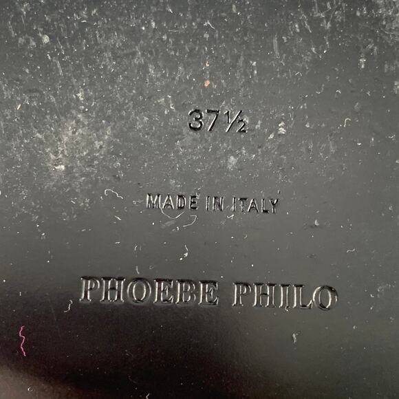 PHOEBE PHILO Size 7.5 Camel Patent Leather Square Toe Boots - Picture 9 of 9